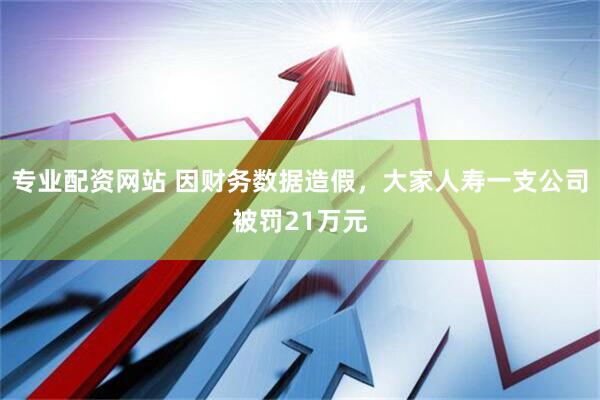 专业配资网站 因财务数据造假，大家人寿一支公司被罚21万元