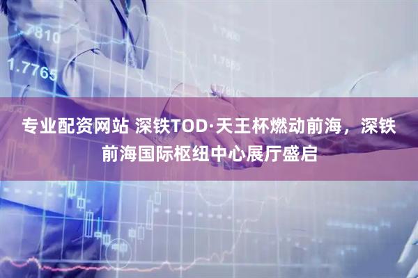 专业配资网站 深铁TOD·天王杯燃动前海，深铁前海国际枢纽中心展厅盛启