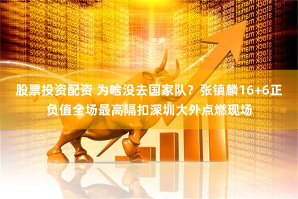 股票投资配资 为啥没去国家队？张镇麟16+6正负值全场最高隔扣深圳大外点燃现场
